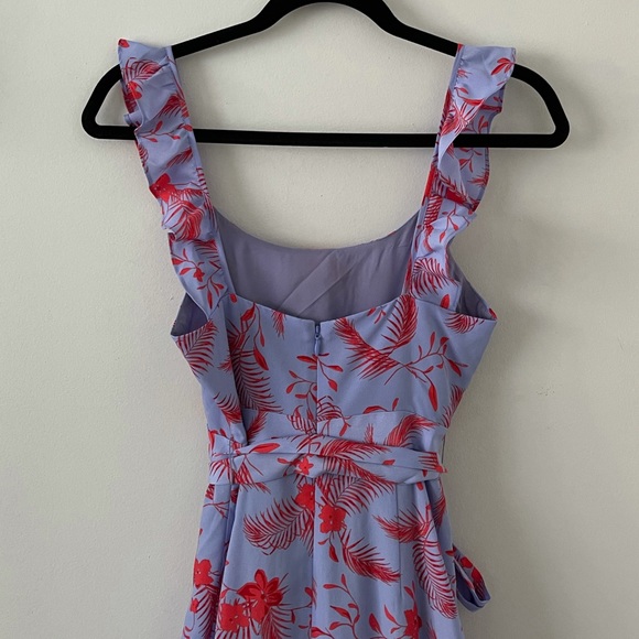 Likely Charlotte Tier Ruffle Dress Peri/Red (0) - Picture 7 of 8